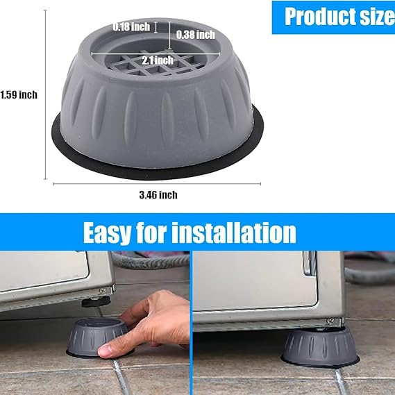 Anti Vibration Washing Machine Pads (Set of 4)